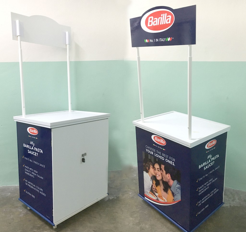 Barilla Wooden Promo Counter
